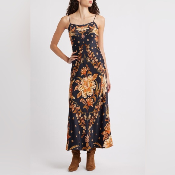 FARM Rio Majestic Garden Slip Maxi Dress